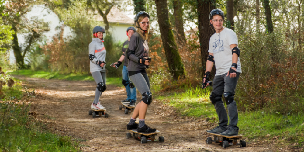 Nouvelle animation : Skate Electrique dans la forêt